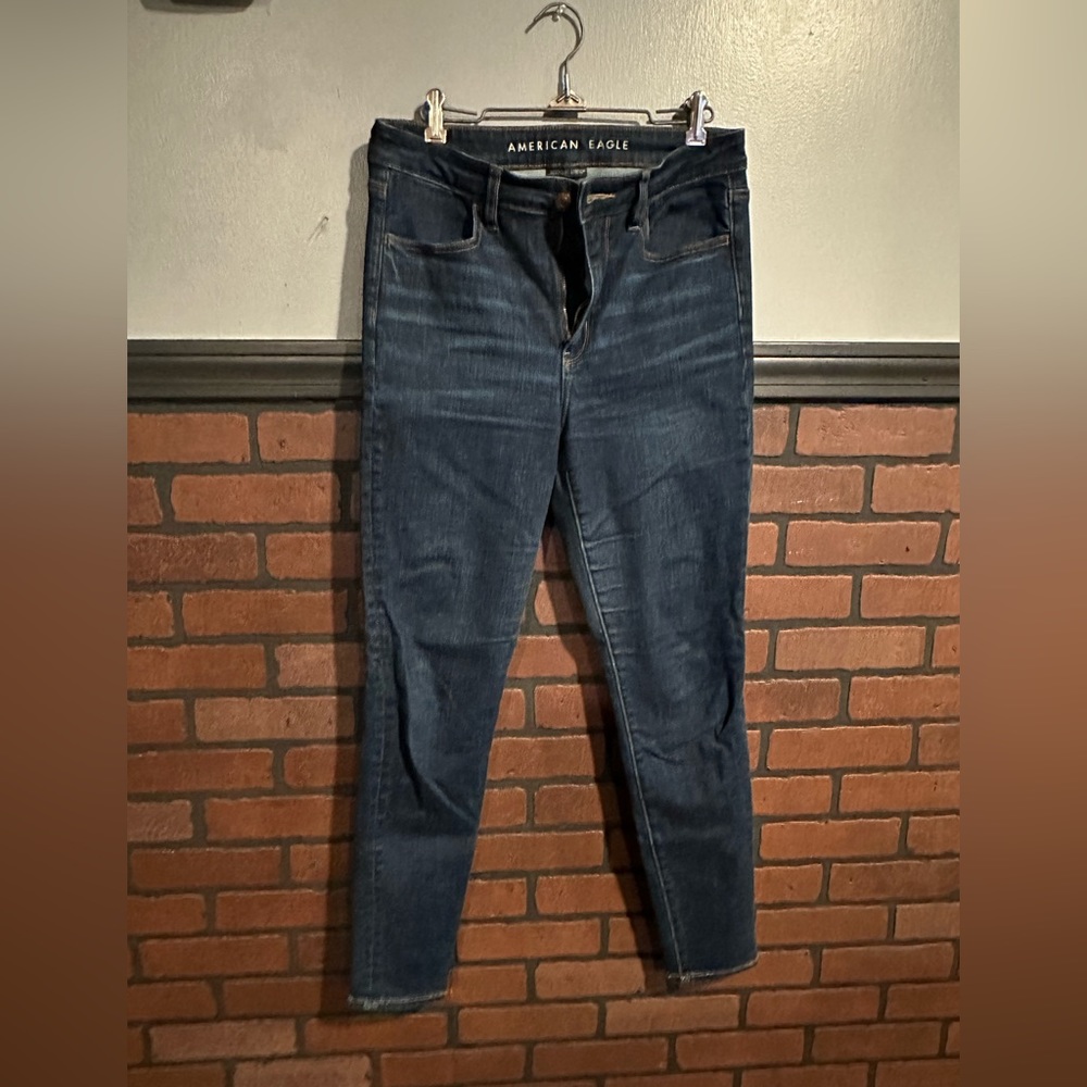 American Eagle next level super high waisted jegging | after midnight | 10 long